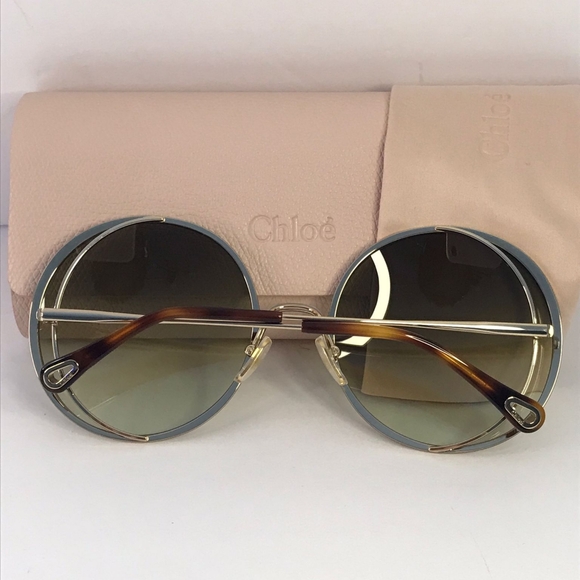 New Original Chloe Gold & Green Round Sunglasses HANAH COLLECTION New ? Original Chloe Gold & Green Round Sunglasses HANAH  main image 2